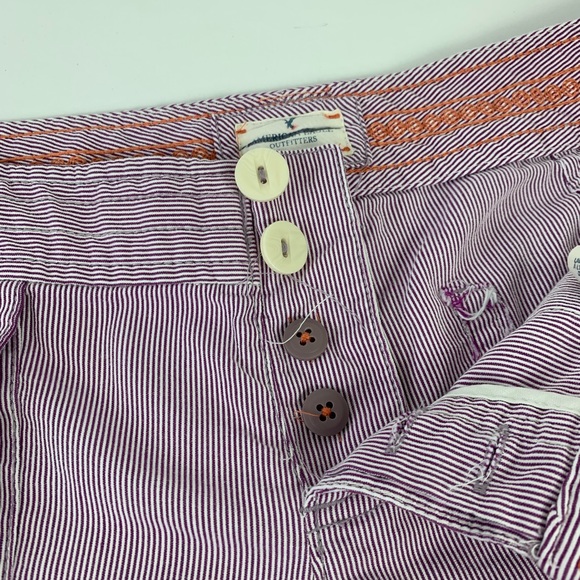 American Eagle AE Striped Shorts Cuffed Hem Chino - Picture 2 of 8